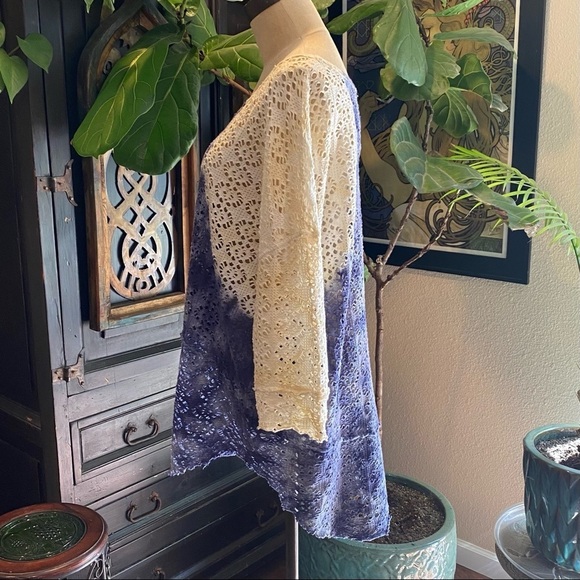 Free People mixed tie dye tunic cover up top - Picture 6 of 12